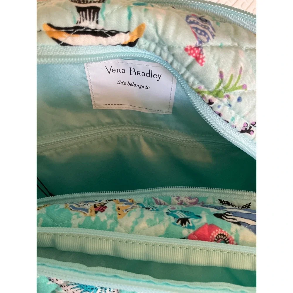 Vera Bradley Antilles Treasure LG Essential BP & MD Travel Cosmetic Bag NWT SET - Picture 10 of 16